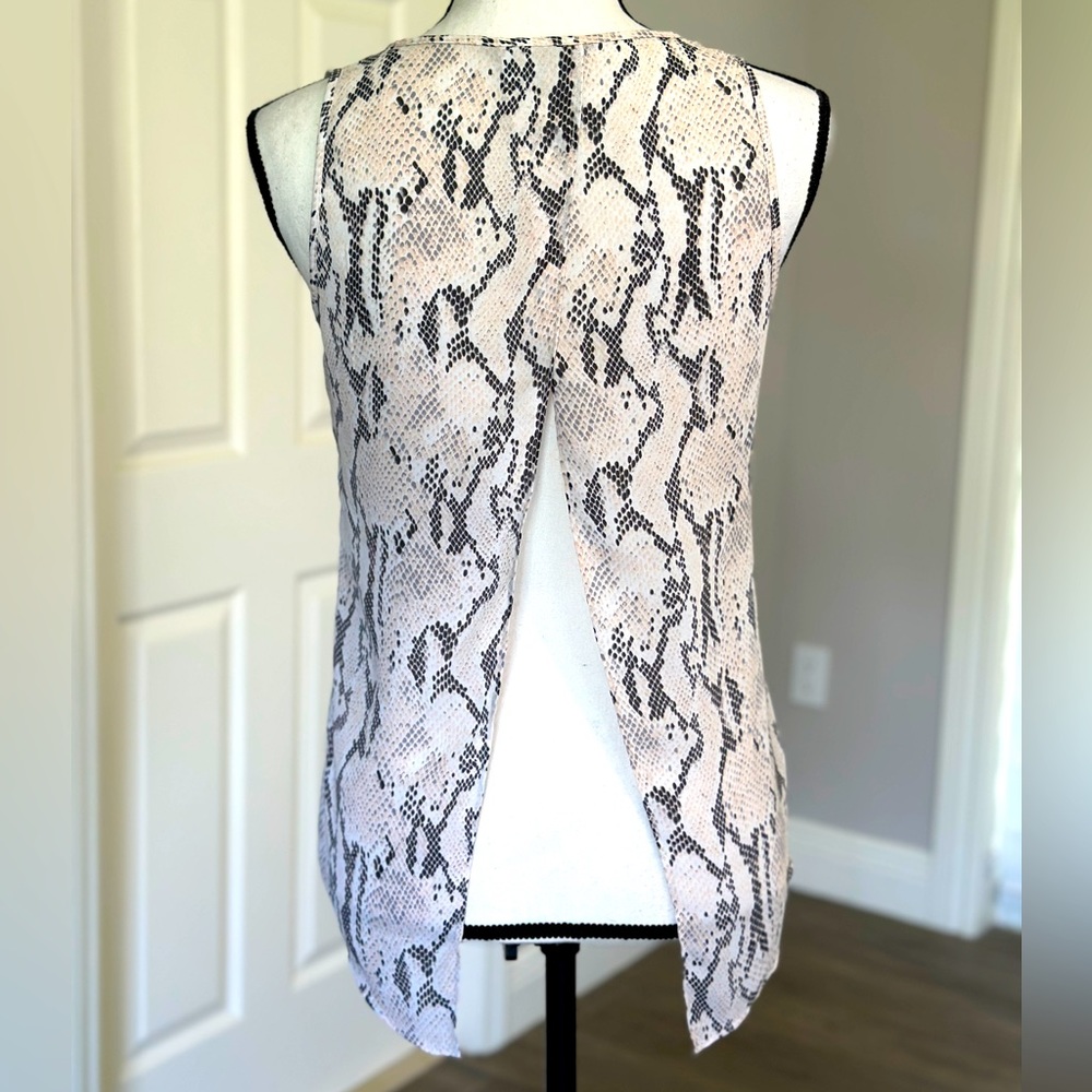 EXPRESS Snake Print Blush Top